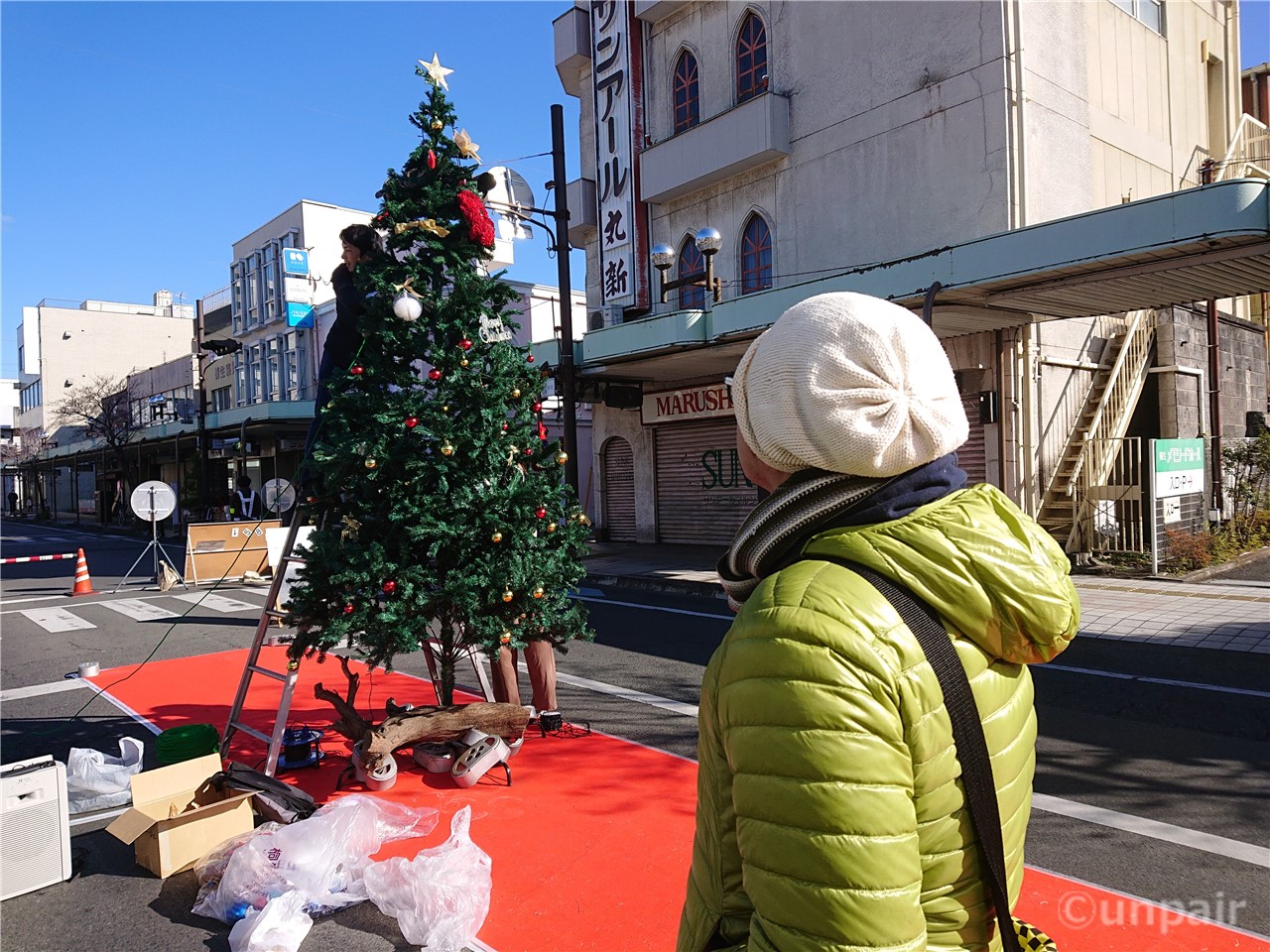 クリスマスマーケット歩行者天国でした 桐生市本町６丁目 群馬