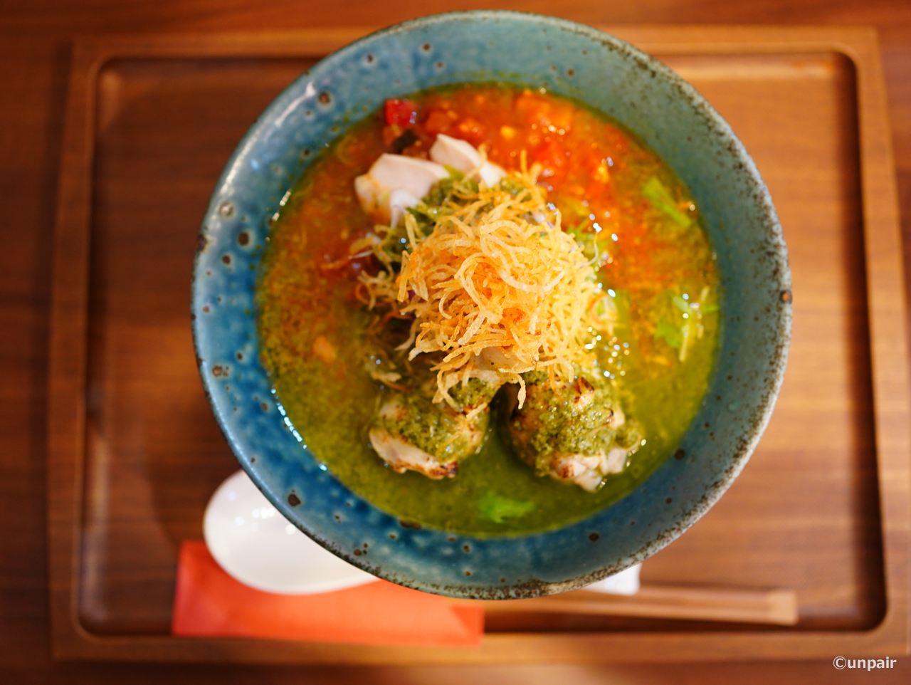 トマトらーめん ジェノバ風 @ らーめん旬彩 太田市薮塚