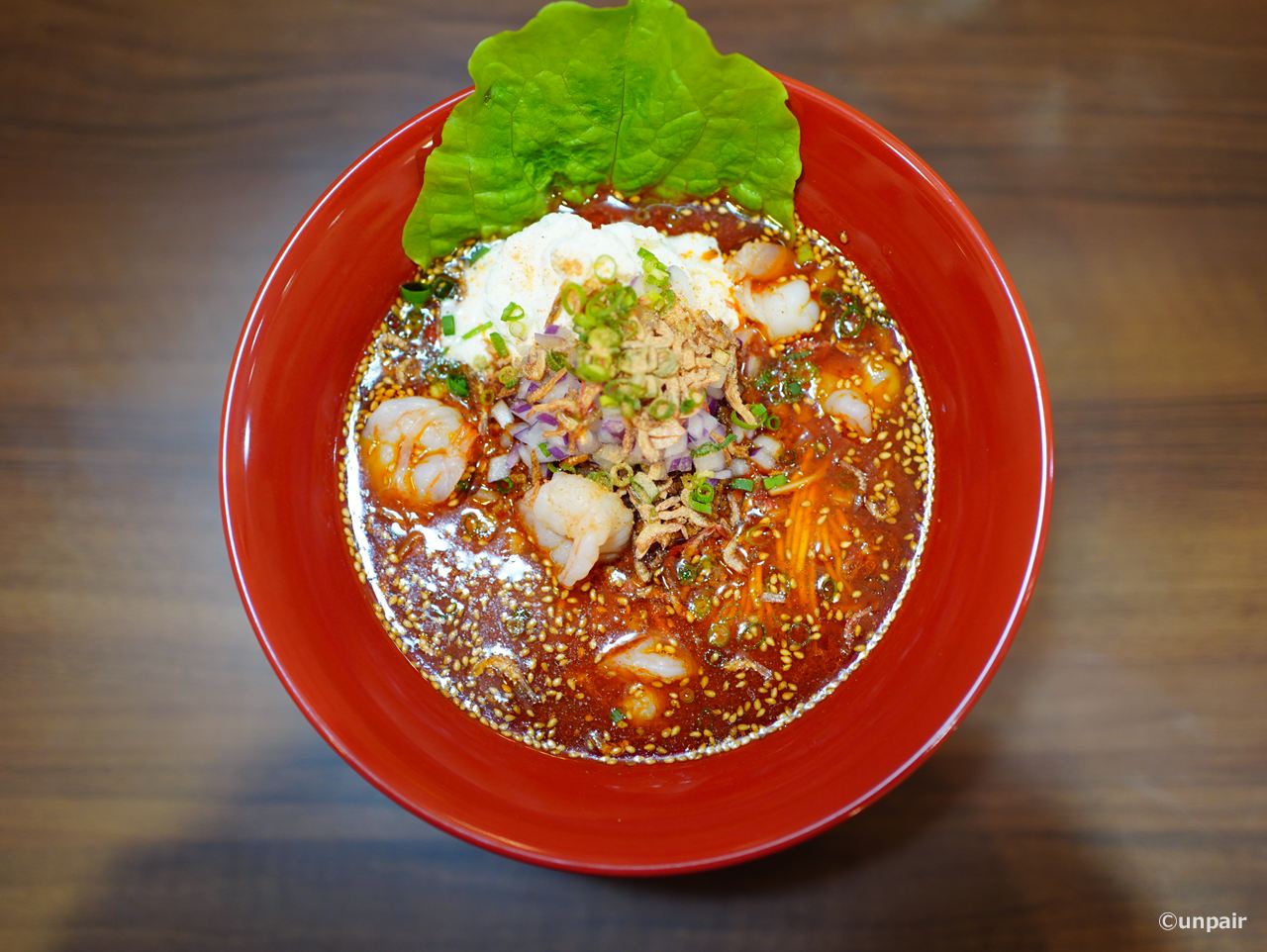 エビとクリームチーズの担々麺 @ らーめん旬彩