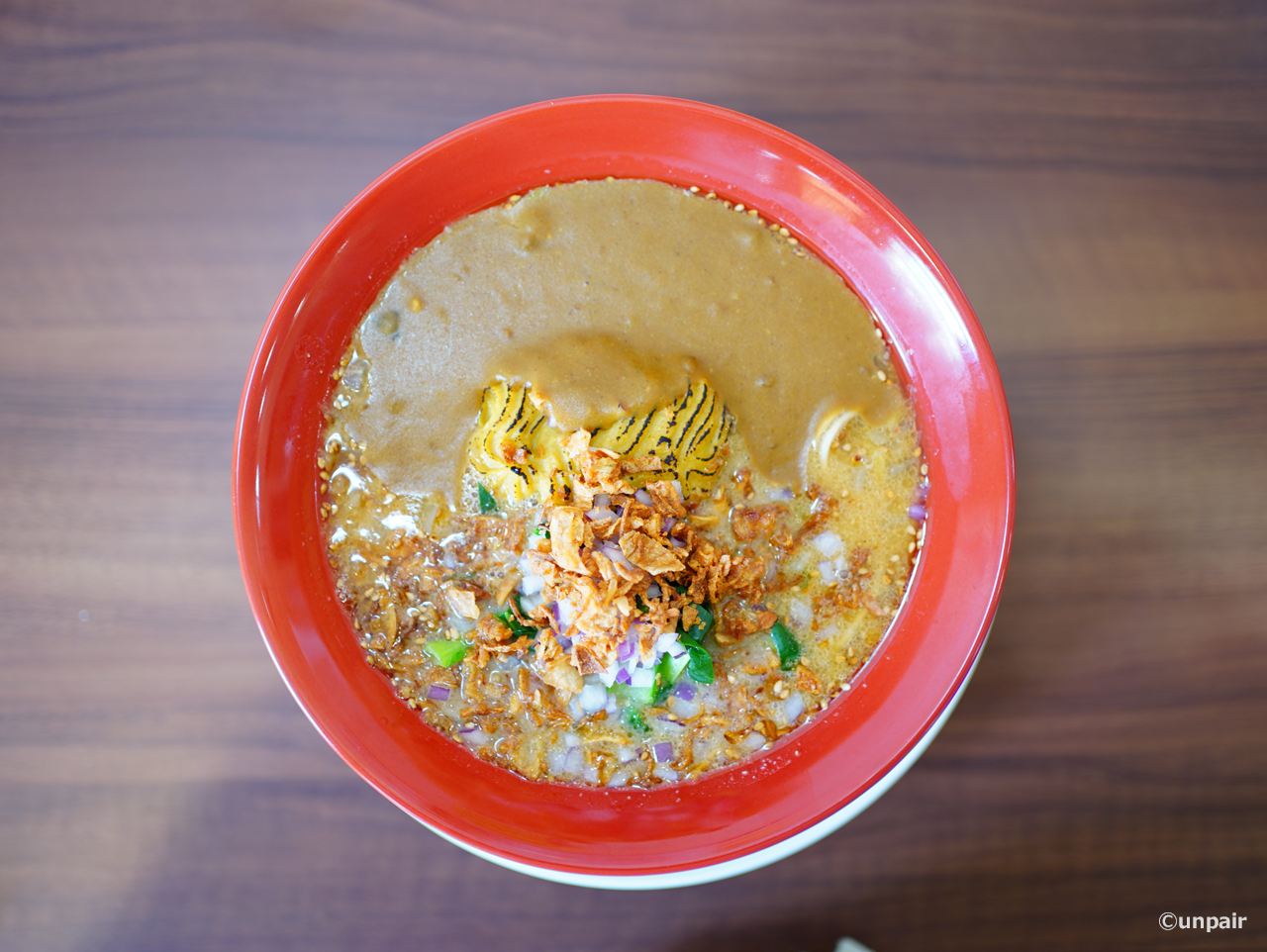 和牛ハンバーグの胡麻味噌カレーらーめん